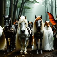 Planifier un cortège nuptial pour animaux imaginaires