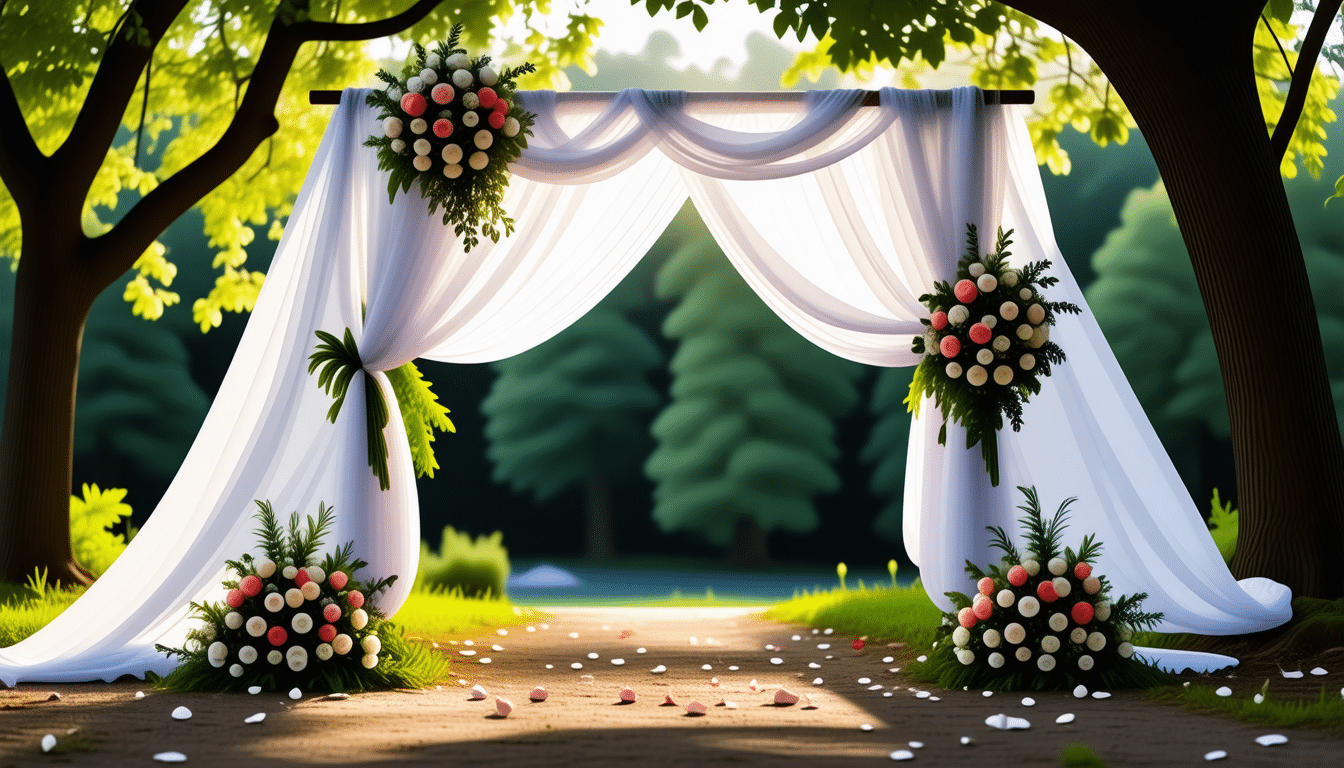 découvrez comment décorer une arche de mariage élégante et originale en intégrant le vent à votre décoration. conseils, idées et astuces pour une cérémonie inoubliable et poétique.